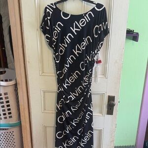 Calvin Klein Monochrome Logo Dress